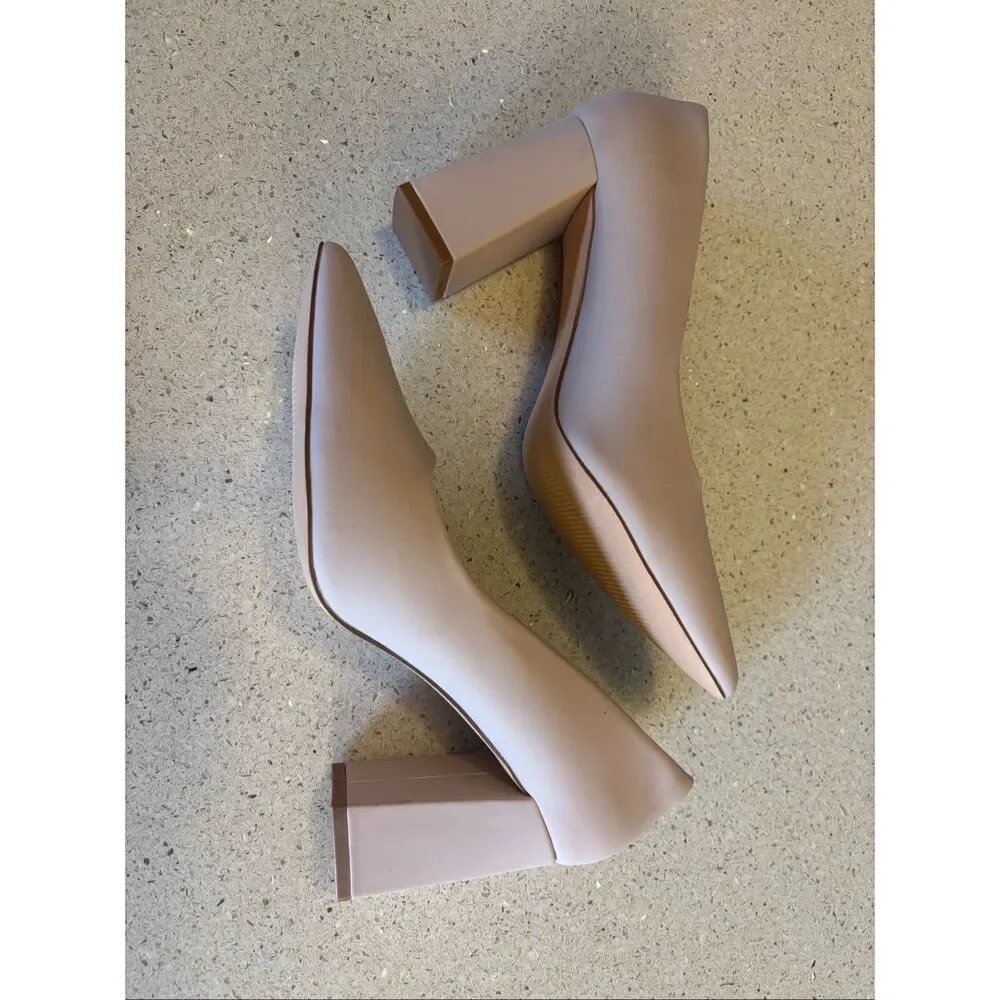 IDIFU brand women's dress pumps, block heel - Picture 3 of 6